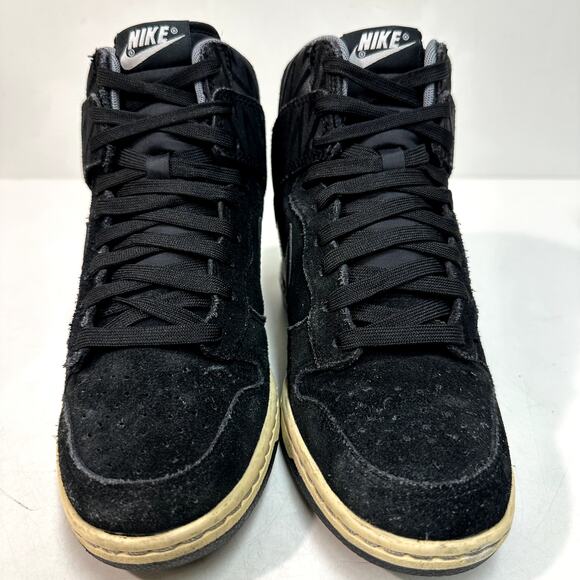 GOOD Nike Women's Dunk Sky High Print 'Black' Hidden Wedge Platform Sneakers 7.5 - Picture 2 of 10